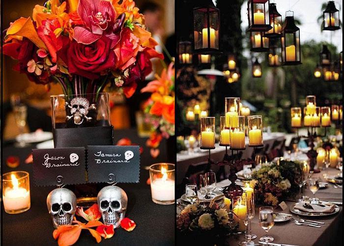 Vẻ đẹp ma mị khi tổ chức đám cưới theo chủ đề Halloween huyền bí